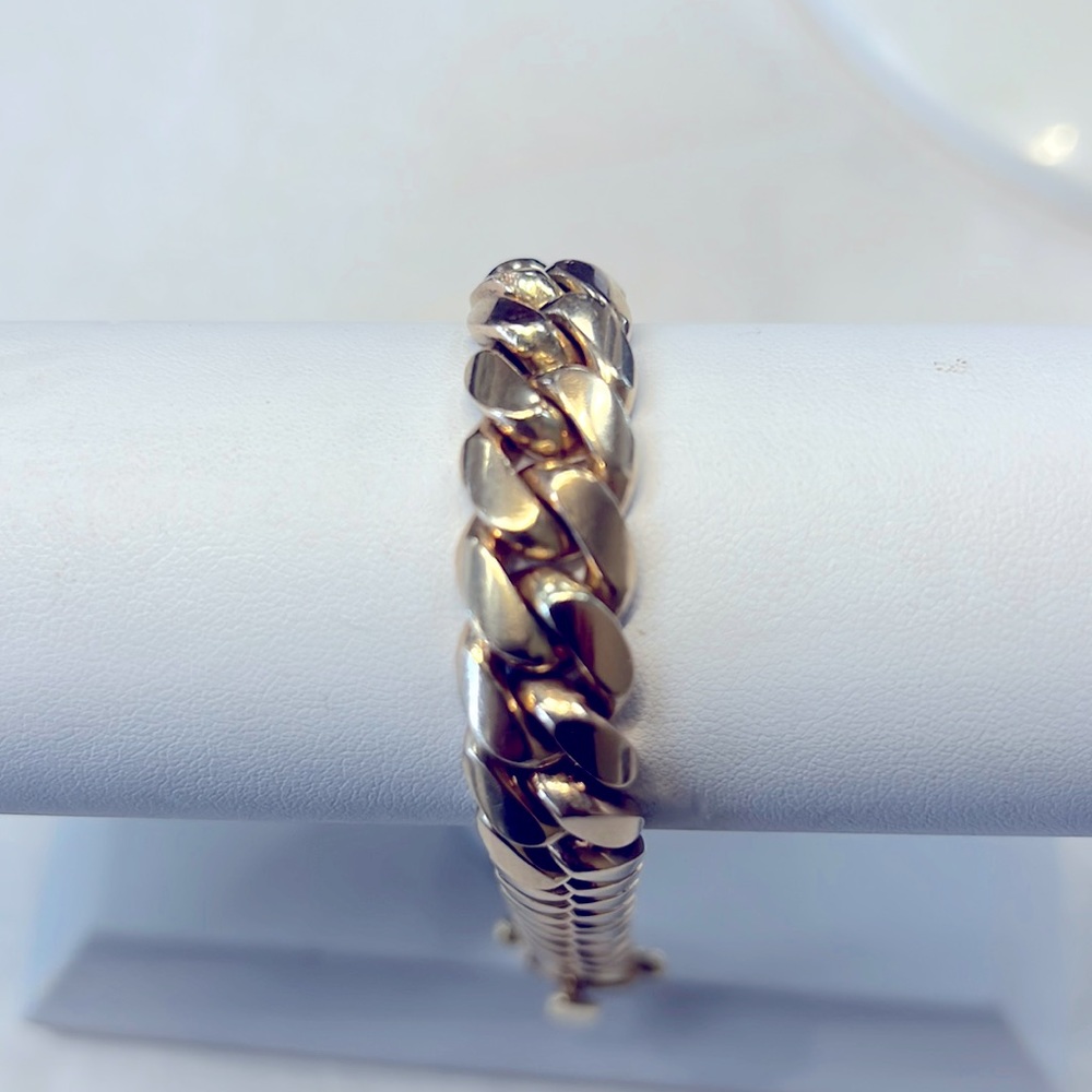 Cuban 10K Solid Gold Bracelet